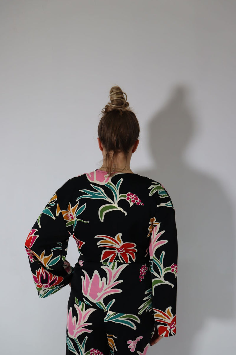 Kimono maxi fiori Molly Bracken